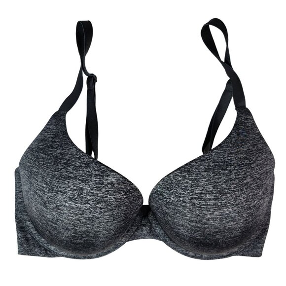 Victoria's Secret Underwire T Shirt Bra Gray 32DD Adj Padded Perfect Coverage - Picture 1 of 9